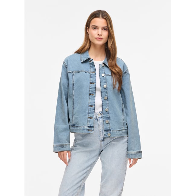 Veste En Jean light blue denim <span itemprop=
