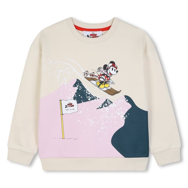 Sweat à manches longues craie <span itemprop=