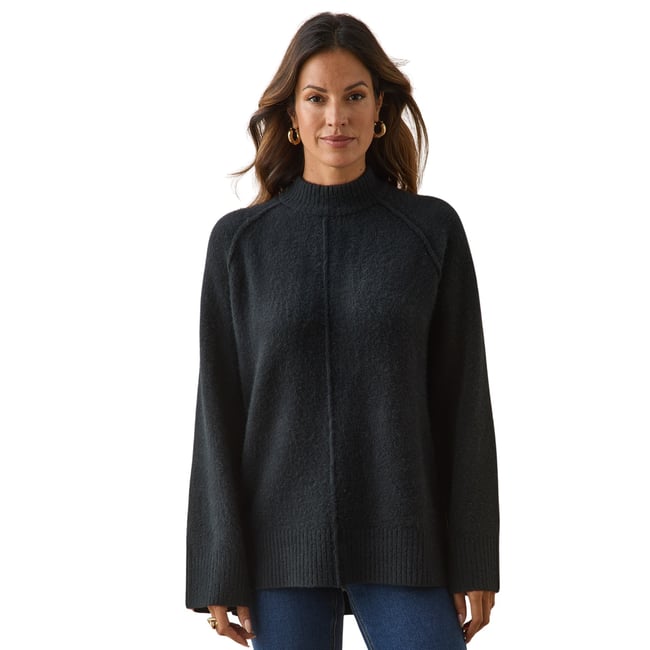Pull avec laine col montant - DAXON