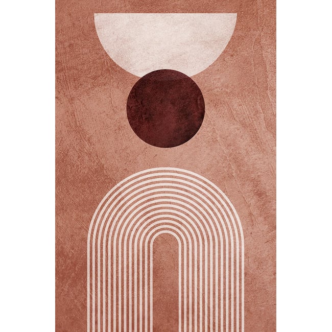 Tableau organique arche rose - HEXOA