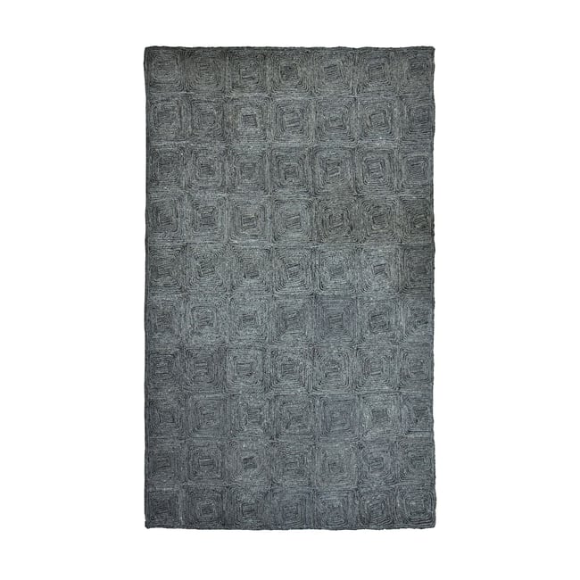 Tapis en jute tissage Couleur gris <span itemprop=