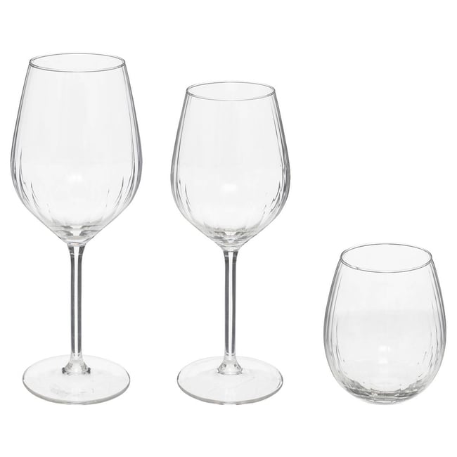 Lot de 12 verres en verre VOLTA Couleur transparent <span itemprop=