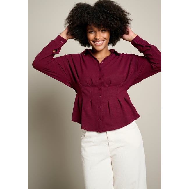 Chemise cintrée à plis - LOLALIZA