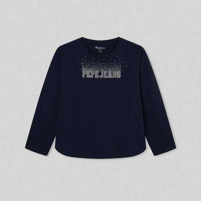 Langarm-Shirt marine <span itemprop=