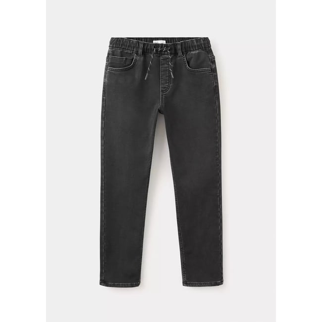 Jean comfy cordon black denim <span itemprop=