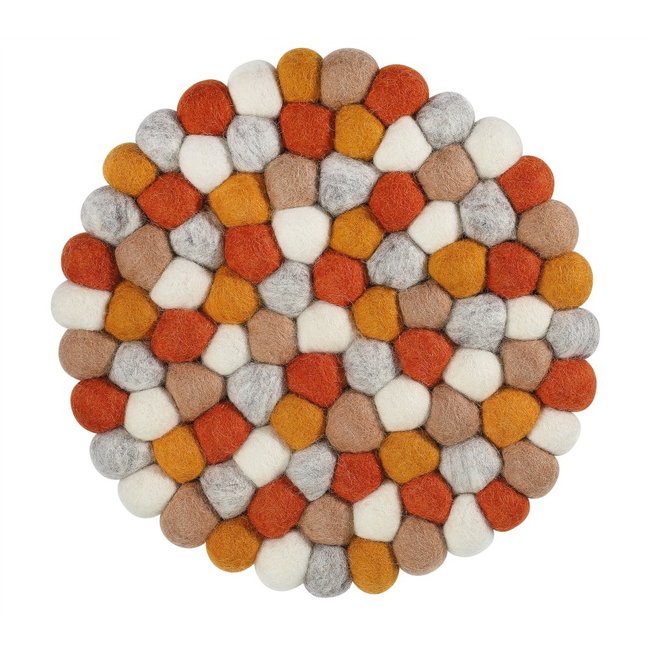 Dessous de plat rond Lana Ambra Couleur multicolore <span itemprop=
