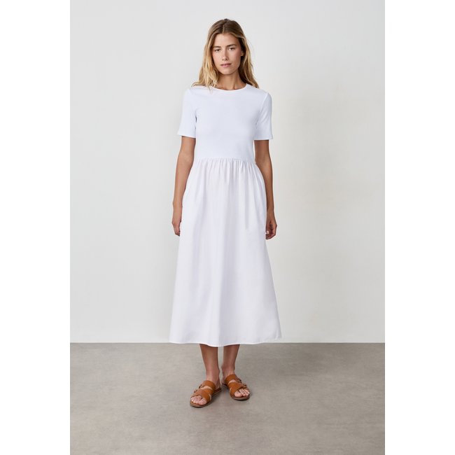 Robe longue en coton manches courtes A JALEXY - ETAM