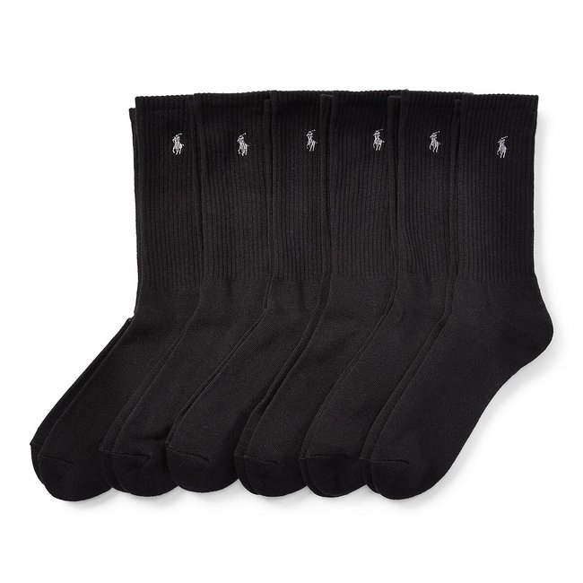 Confezione da 6 paia di calze nero POLO RALPH LAUREN