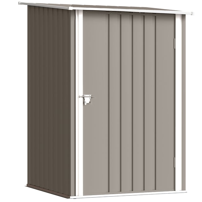Abri de jardin Tôle d'acier Marron marron <span itemprop=