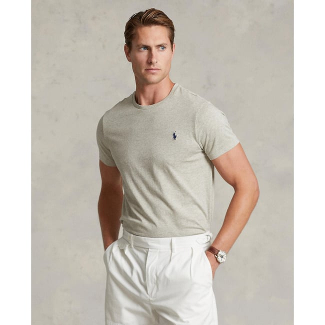 Fitted Jersey Crew Neck T-Shirt - POLO RALPH LAUREN