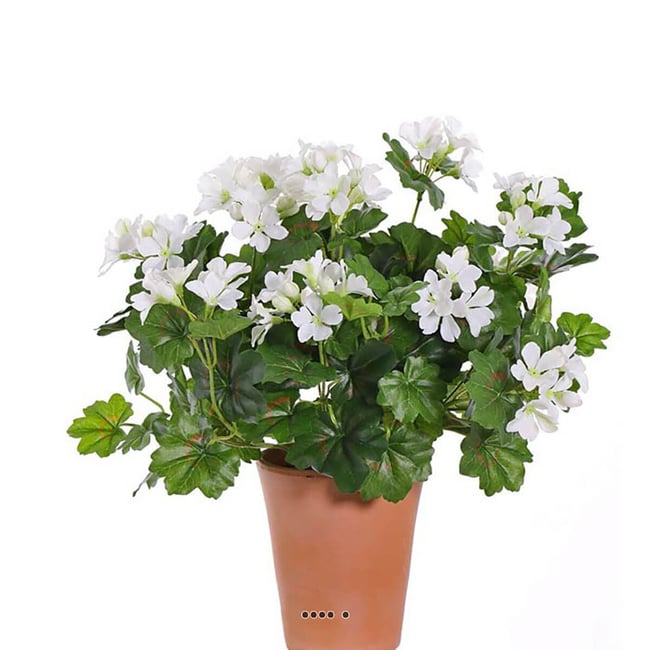 Géranium mini artificiel en piquet pour ext Couleur v002238 <span itemprop=