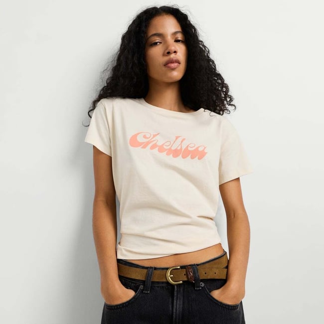 T-Shirt Avec Imprimé Graphique blanche toile <span itemprop=