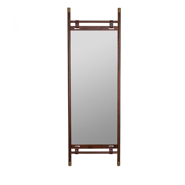 Miroir sur pied vintage - Riva Couleur marron <span itemprop=