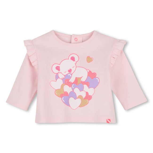 Tee-shirt manches longues rosee <span itemprop=