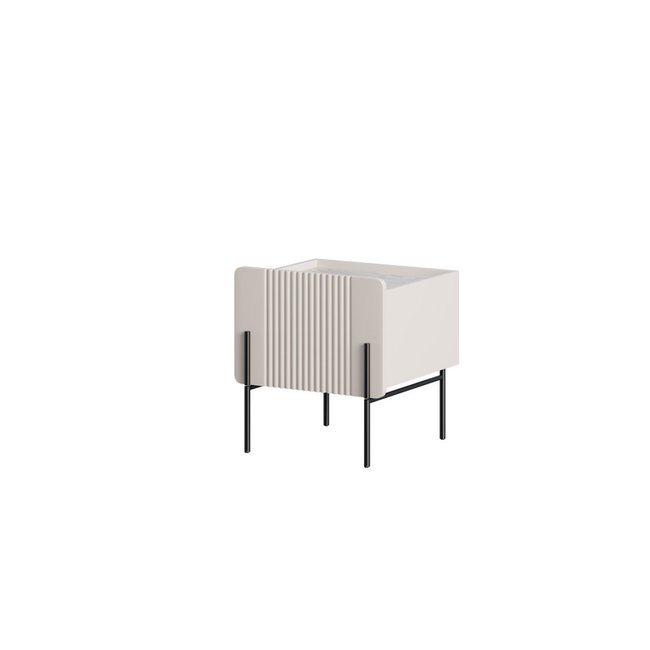 Table de chevet , MATHILDE Couleur beige <span itemprop=