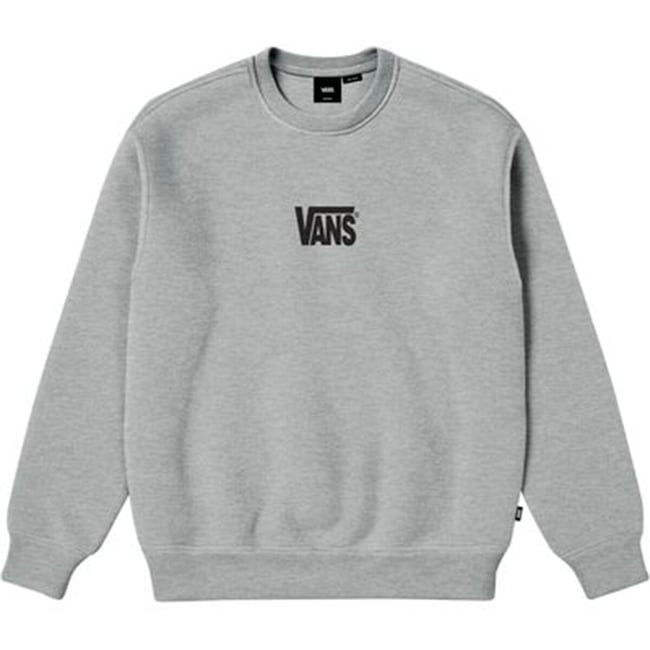 Sweat col rond, imprimé au dos, en molleton gris <span itemprop=