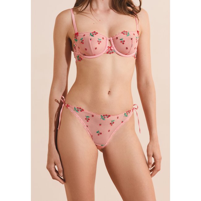 Culotte avec broderie tomates et noeuds TOMATO LOVE multicolore <span itemprop=