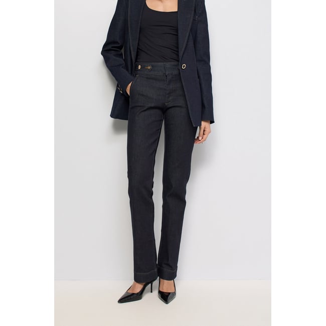 SECRET CHINO PUSH IN STRAIGHT bleu foncé <span itemprop=