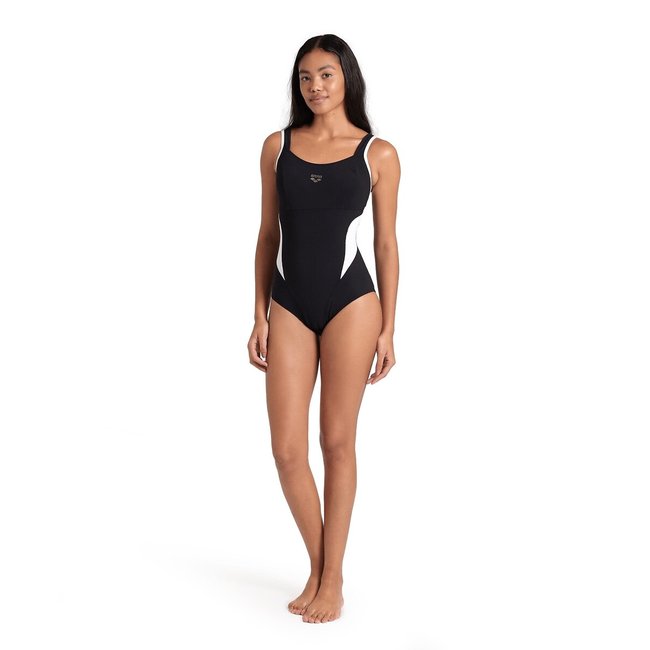 Costume da bagno intero piscina Makimurax nero/bianco ARENA