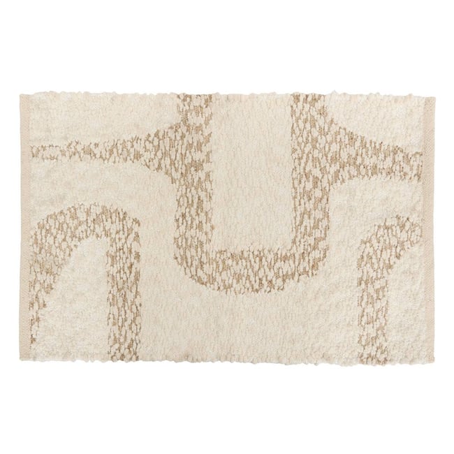 Tapis Ameya rectangulaire 60x90cm beige - ATMOSPHERA
