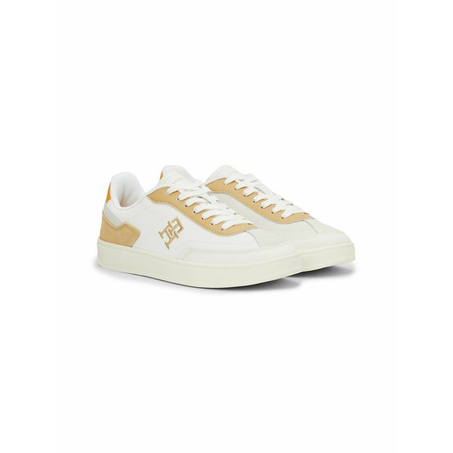 Sapatilhas Heritage Court branco/camel <span itemprop=