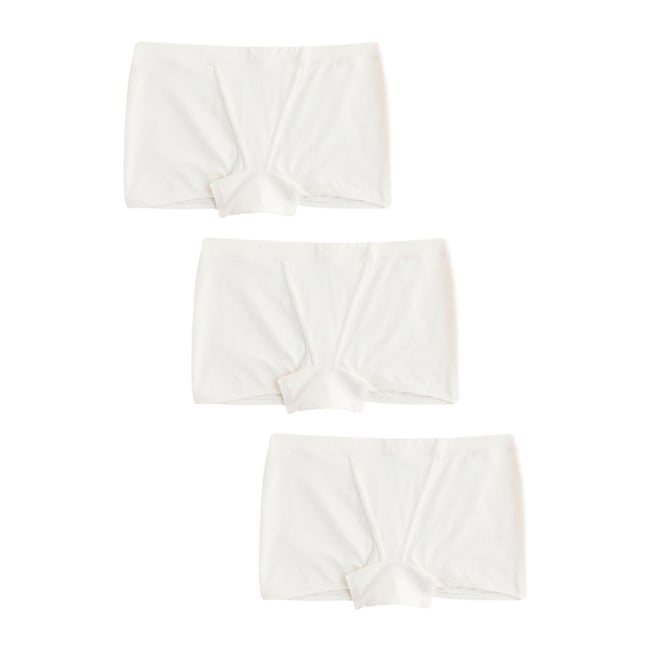 Culotte douce, lot de 3 crème <span itemprop=