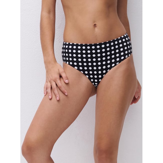 Bas de maillot de bain culotte taille haute SAUVAGE dolce <span itemprop=