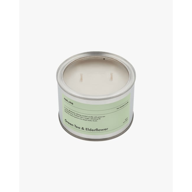 Bougie parfumée Ven - Thé vert & Fleur de sureau Couleur gris <span itemprop=