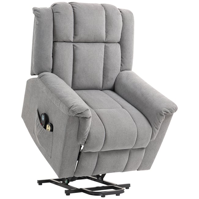 Fauteuil releveur multifonctionnel Chenille Couleur gris foncé <span itemprop=