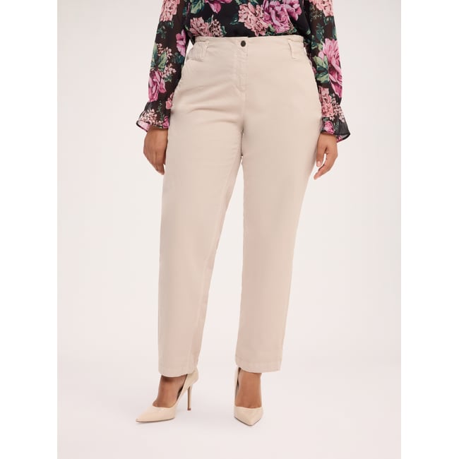 Pantalon Balloon beige <span itemprop=