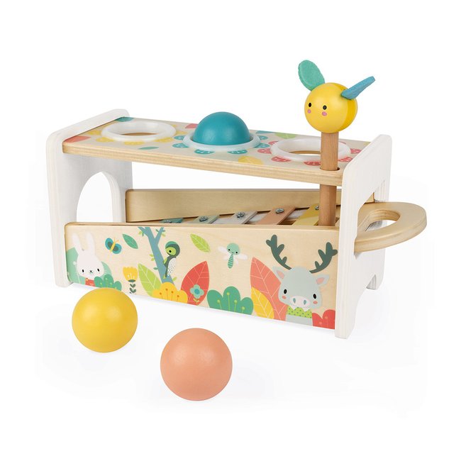 Jouet musical tap tap xylo pure multicolore <span itemprop=