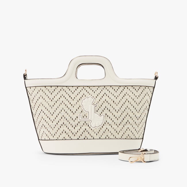 Sac shopper  Priscillia blanc,doré <span itemprop=