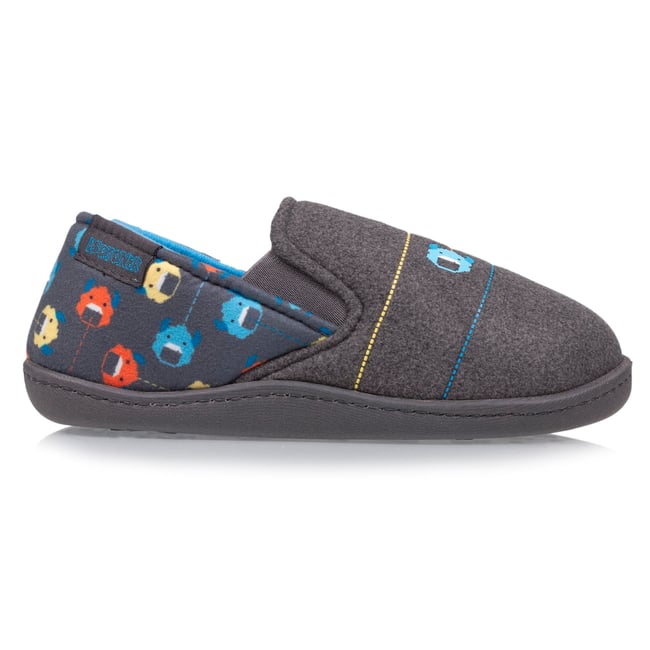 Chaussons Mocassins gris <span itemprop=