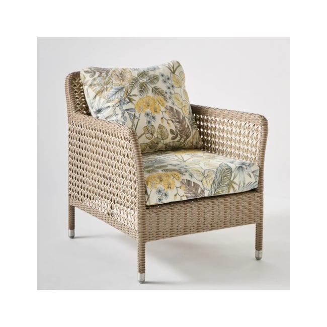 Fauteuil en résine ANTIBES RECIF bouquet yellow - KOK