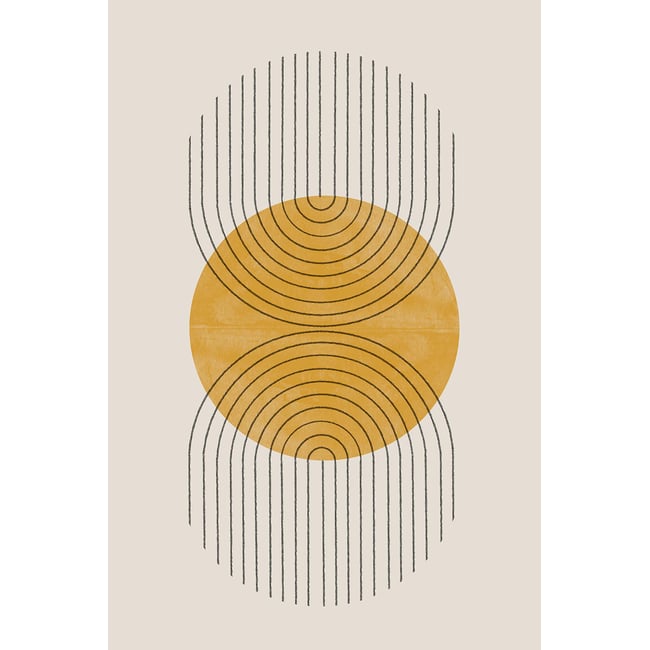 Tableau organique perfect point yellow - HEXOA