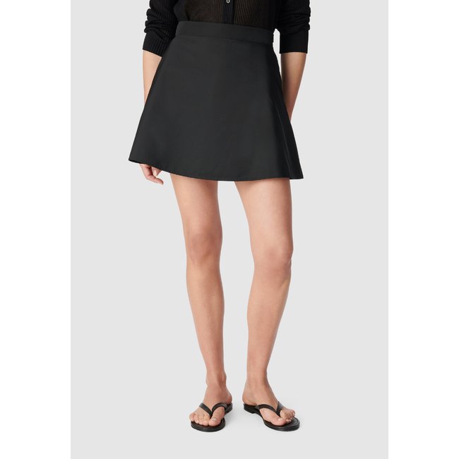 Jupe ample trapèze noir <span itemprop=