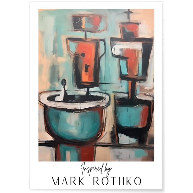 Affiche Mark Rothko n°10 Couleur blanc <span itemprop=