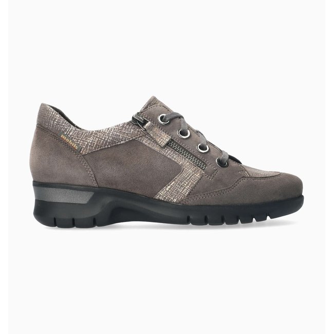 Sneakers en cuir MONIKA marron <span itemprop=