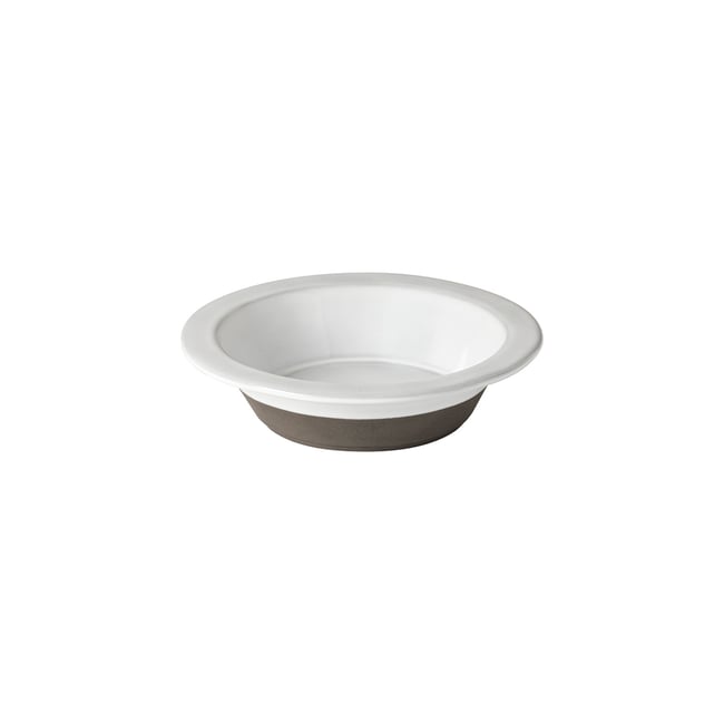 Bol bas en eco grès, PLANO Couleur blanc <span itemprop=