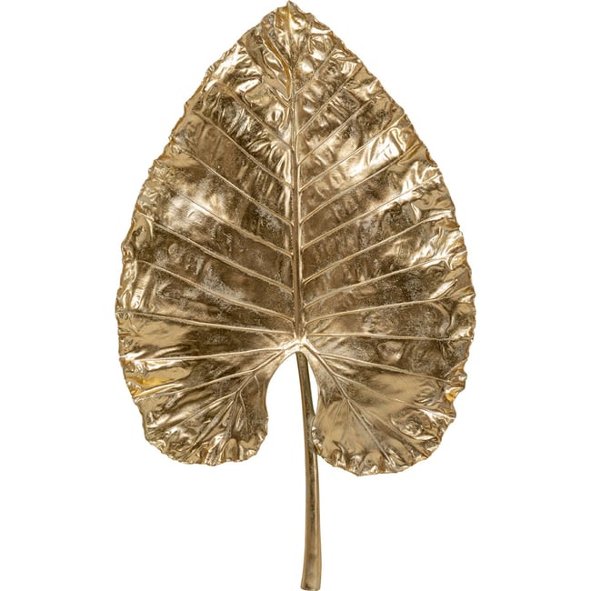 Déco murale XL feuille d'Alocasia Couleur or <span itemprop=