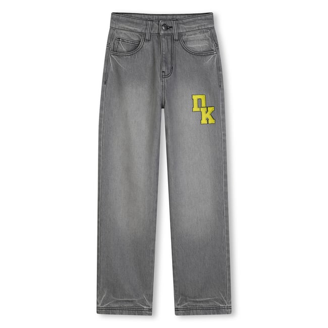 Pantalon en denim denin black lave <span itemprop=