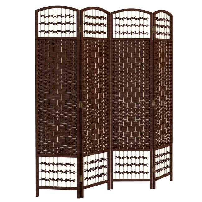 Cloison de séparation Bois Marron Couleur marron <span itemprop=