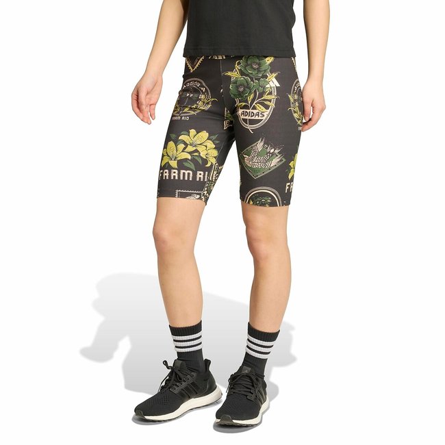 Short cycliste imprimé FARM RIO - ADIDAS SPORTSWEAR