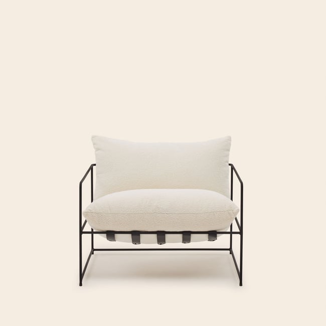 Fauteuil en Structure métal et tissé Glory ALCENO - MADURA