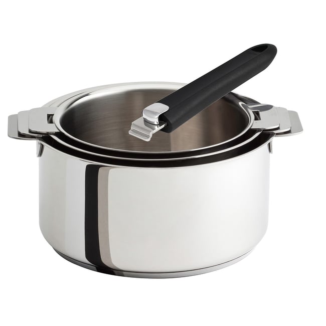 3 casseroles + 1 poignée amovible mutine évolution - CRISTEL