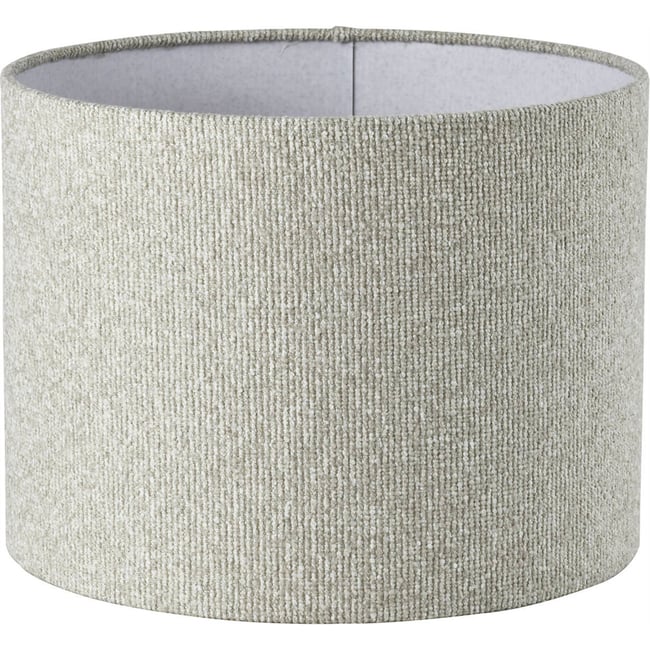 Abat-jour rond texturé Couleur biscotti <span itemprop=