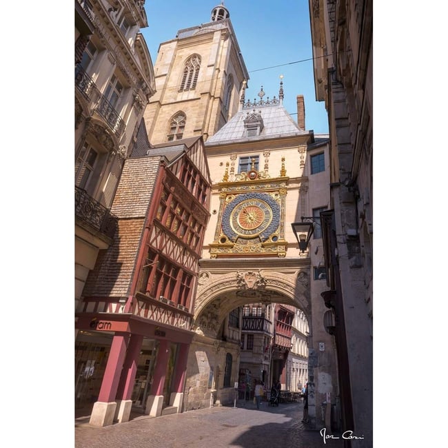 Tableau Mural Gros Horloge Rouen CLASSIQUE INTEMPOREL - CEANOTHE