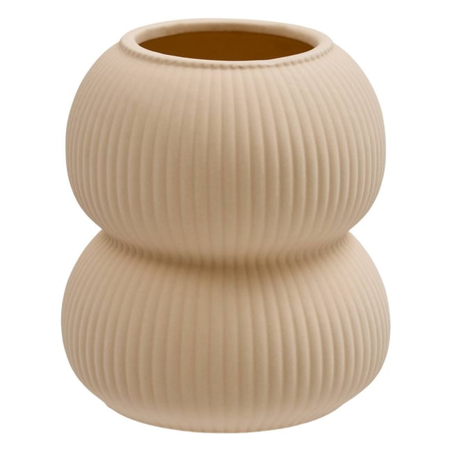 Vase en dolomite LUCIA Couleur beige <span itemprop=