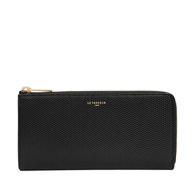 Compagnon zippé en cuir signature T EMILIE - LE TANNEUR