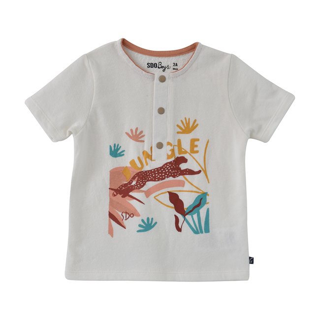 Tee shirt blanc emir beige <span itemprop=